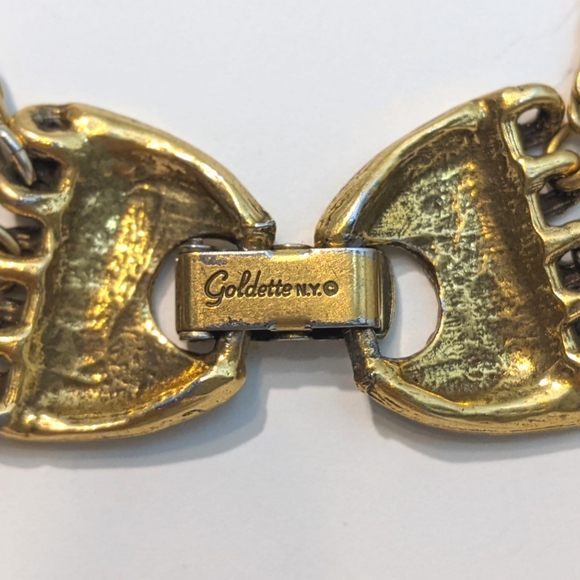 Vintage Signed Goldette necklace - Picture 9 of 9